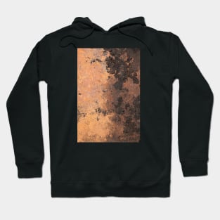 Orange texture burnt Hoodie